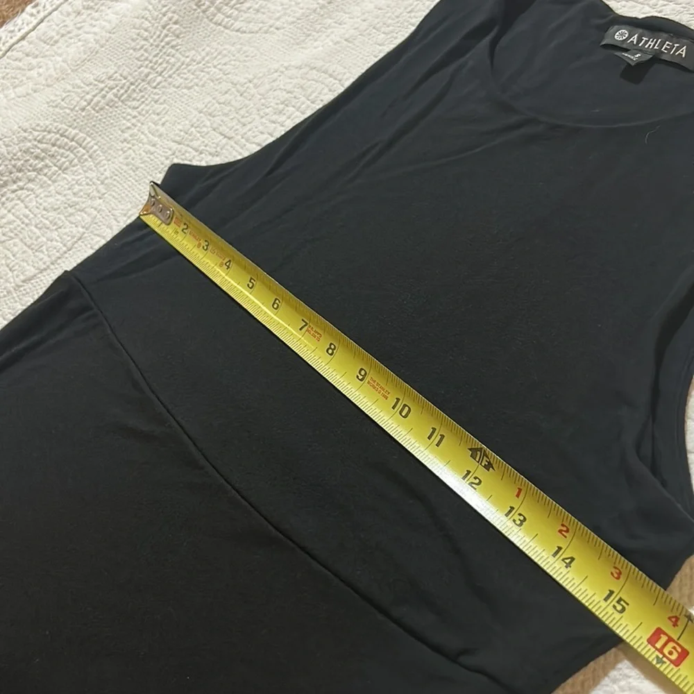 Athleta Black Sleeveless Dress. Small - Picture 6 of 10
